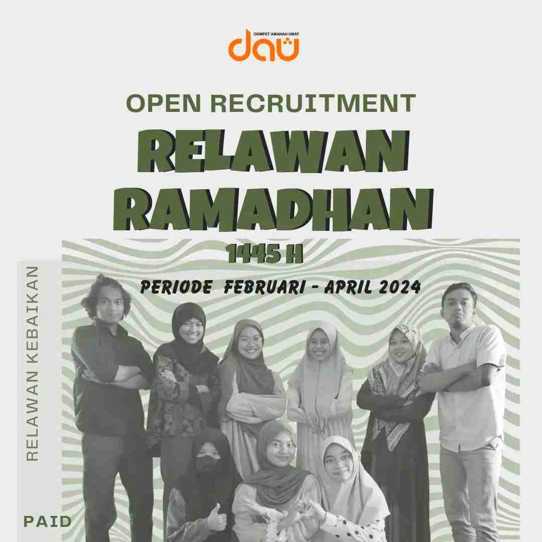 lazdau-OPEN RECRUITMENT RELAWAN RAMADHAN LAZ DOMPET AMANAH UMAT